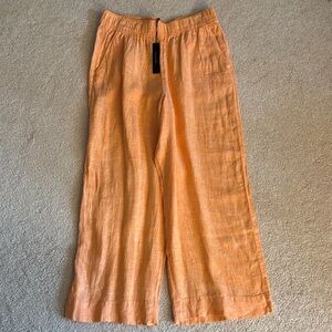 NWT TAHARI Women’s 100% Linen Wide-Leg Pants